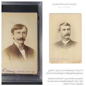 1880's Pat Garrett wild west parlor card original